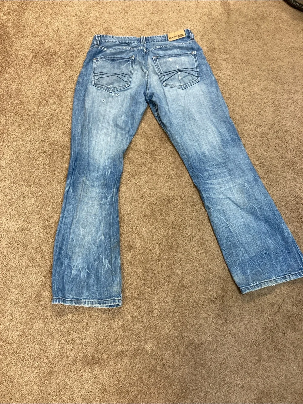 Express jeans loose fit￼ light blue